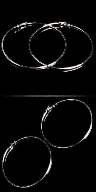 ring-oorbellen zilver